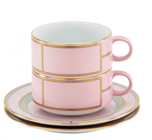 Ginori Diva Rosa Tea Set For Two